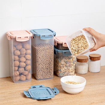  MUENHUI Wholesale High Quality Plastic Dry Food Storage Jar For Kitchen	