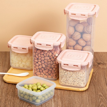  MUENHUI Wholesale High Quality Plastic Dry Food Storage Jar For Kitchen	