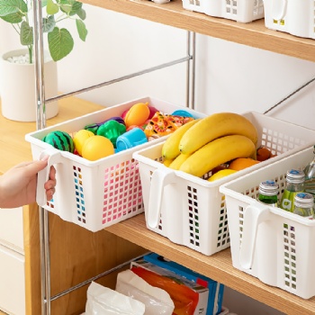  MUENHUI Hot Sale Multifunctional Plastic Storage Basket With Handle	