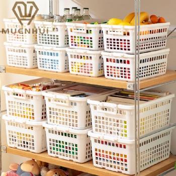 MUENHUI Wholesale High Quality Household Plastic Storage Basket