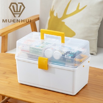 MUENHUI Wholesale Multifunctional Folding Plastic Medicine Box