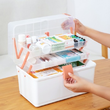  MUENHUI Wholesale Multifunctional Folding Plastic Medicine Box	