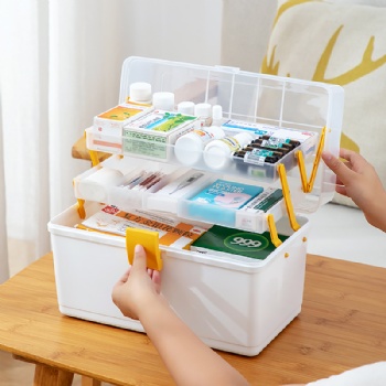  MUENHUI Wholesale Multifunctional Folding Plastic Medicine Box	