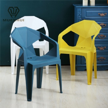  MUENHUI Big Size High Quality Plastic Chair For Living Room	