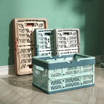  MUENHUI New Arrival Folding Design Household Plastic Storage Basket	