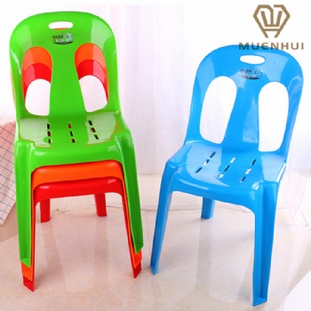 MUENHUI Hot Sale High Quality Plastic Backrest Chair