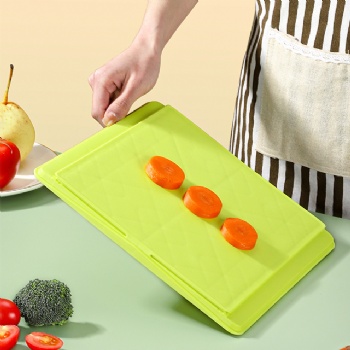  MUENHUI Wholesale High Quality Plastic Chopping Board With Container Tray	