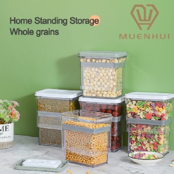  MUENHUI High Quality Vacuum Storage Jar Plastic Dry Food Container	