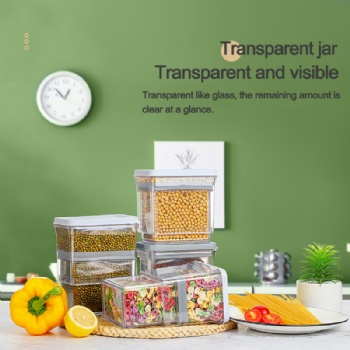  MUENHUI High Quality Vacuum Storage Jar Plastic Dry Food Container	