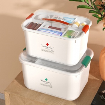  MUENHUI Hot Sale High Quality Household Plastic Medicine Storage Box	