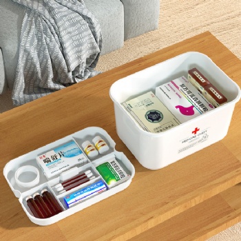  MUENHUI Hot Sale High Quality Household Plastic Medicine Storage Box	