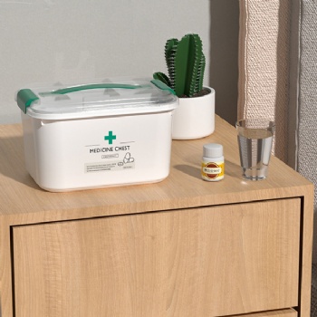  MUENHUI Hot Sale High Quality Household Plastic Medicine Storage Box	