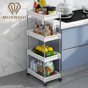  MUENHUI Wholesale Multifunctional Household Plastic Rolling Cart	