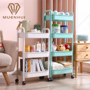  MUENUI High Quality Large Capacity Plastic Rolling Storage Cart	