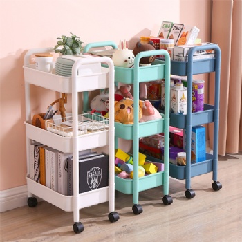  MUENUI High Quality Large Capacity Plastic Rolling Storage Cart	