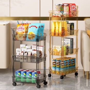  MUENHUI New Design Household Multifunctional Plastic Rolling Storage Cart	