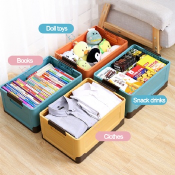  MUENHUI High Quality Household Folding Plastic Storage Bin	