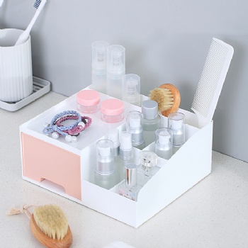  MUENHUI Hot Sale Multifunctional Plastic Desktop Organizer Box	