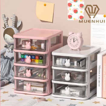 MUENHUI Wholesale High Quality Plastic Mini Drawer Desktop Storage Box