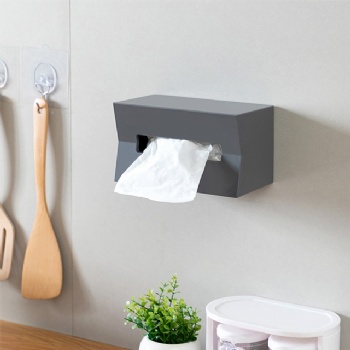  MUENHUI Wholesale High Quality Household Plastic Wall Mounted Tissue Box	