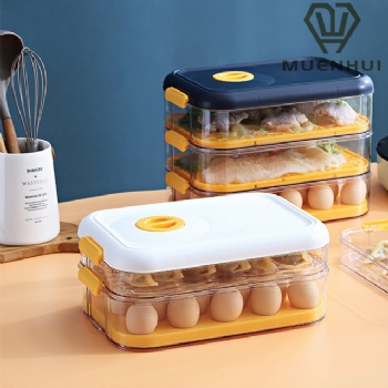  MUENHUI Wholesale High Quality Plastic Egg & Dumpling Storage Box	