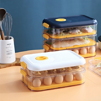  MUENHUI Wholesale High Quality Plastic Egg & Dumpling Storage Box	