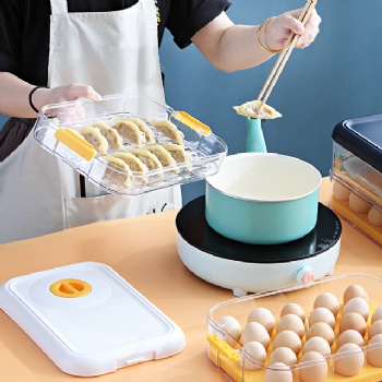  MUENHUI Wholesale High Quality Plastic Egg & Dumpling Storage Box	