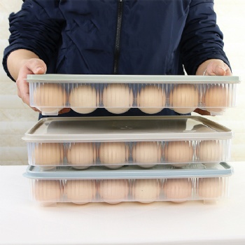  MUENHUI Wholesale High Quality Plastic Egg Box Refrigerator Fresh Storage Box	