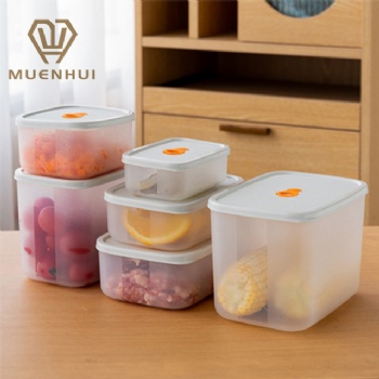  MUENHUI Hot Sale Plastic Refrigerator Storage Box Food Container	