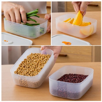  MUENHUI Hot Sale Plastic Refrigerator Storage Box Food Container	