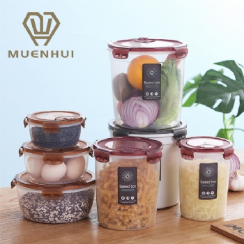 MUENHUI High Quality Plastic Refrigerator Storage Box With Lid