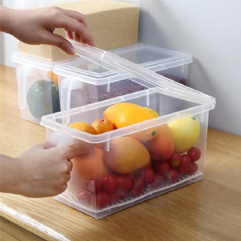  MUENHUI Wholesale Transparent Plastic Fridge Food Storage Container With Handle	