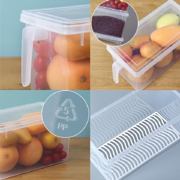  MUENHUI Wholesale Transparent Plastic Fridge Food Storage Container With Handle	