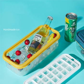  MUENHUI Hot Sale Full Set Ice Cube Maker Ice Storage Box With Lid	