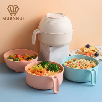  MUENHUI Wholesale High Quality Plastic Noodle Bowl Food Container	