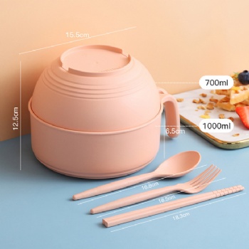  MUENHUI Wholesale High Quality Plastic Noodle Bowl Food Container	