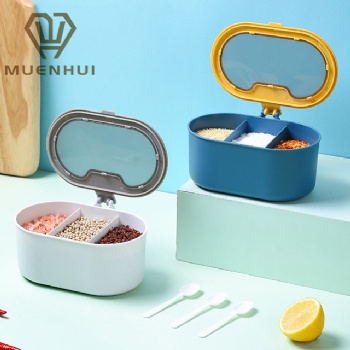 MUENHUI Wholesale High Quality Plastic Seasoning Jar With Spoon