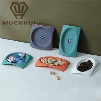  MUENHUI Hot Sale High Quality Plastic Dish Plastic Snack Dessert Plates	