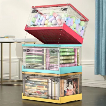  MUENHUI Wholesale High Quality Folding Design Plastic Storage Box	