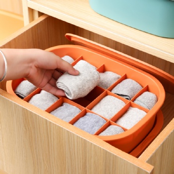  MUENHUI Wholesale High Quality Socks Storage Box Stackable	