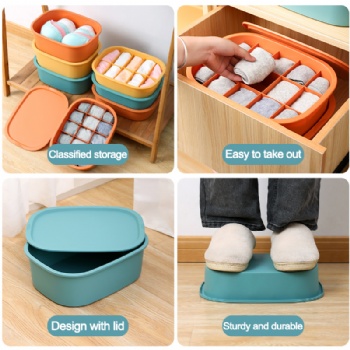  MUENHUI Wholesale High Quality Socks Storage Box Stackable	