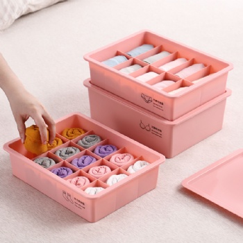  MUENHUI Hot Sale High Quality Plastic Socks Storage Box	