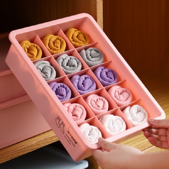  MUENHUI Hot Sale High Quality Plastic Socks Storage Box	