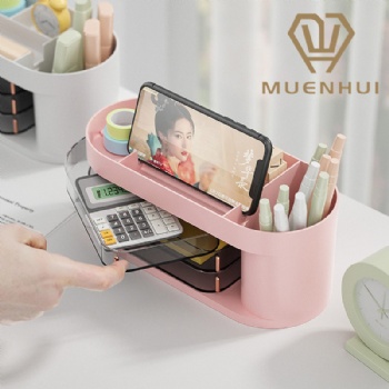  MUENHUI Wholesale Multifunctional Plastic Desk Storage Box	