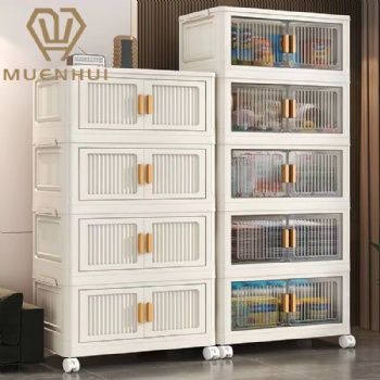 MUENHUI New Design Multiple Sizes Folding Plastic Storage Cabinet