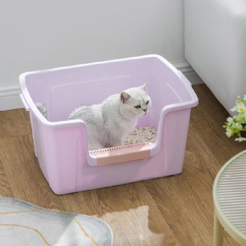  MUENHUI Hot Sale Large Capacity Plastic Cat Litter Basin	