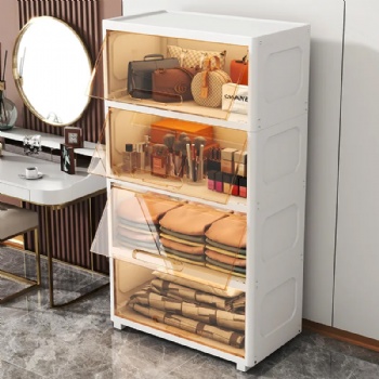  MUENHUI High Quality Household Transparent Plastic Storage Cabinet	