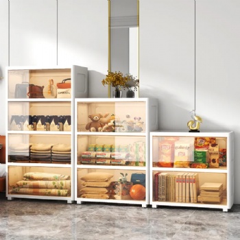  MUENHUI High Quality Household Transparent Plastic Storage Cabinet	