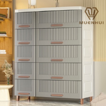 MUENHUI Large Capacity European Style Household Plastic Cupboard