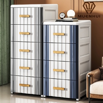  MUENUI High Quality Small Size Household Plastic Drawer Cabinet	